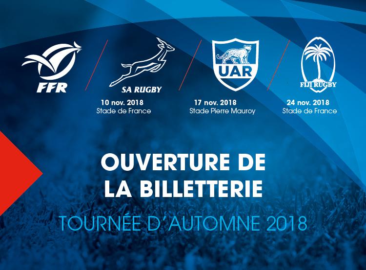 XV De France : Ouverture Billetterie