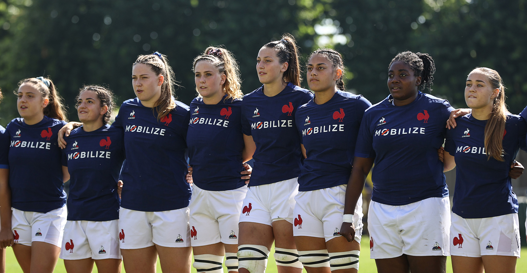 Short de rugby femme Équipe de France Bleu