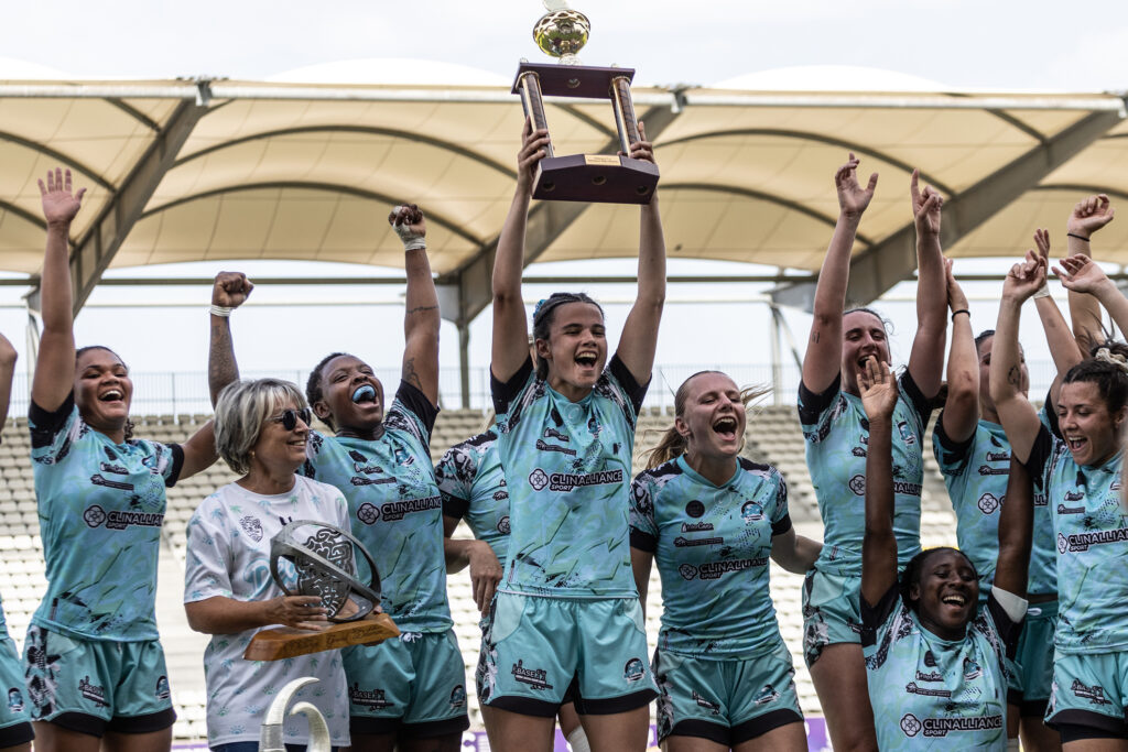 Ballon Rugby Match Gilbert Circuit Elite – France Sevens – Blanc, Taille Standard