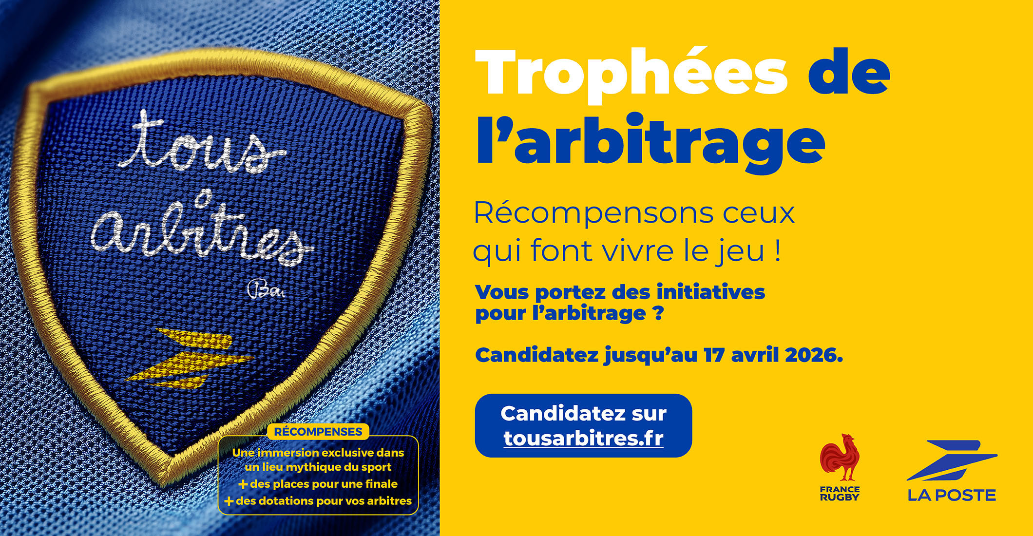 Trophées de l’Arbitrage La Poste 2026&nbsp;: les candidatures sont ouvertes 