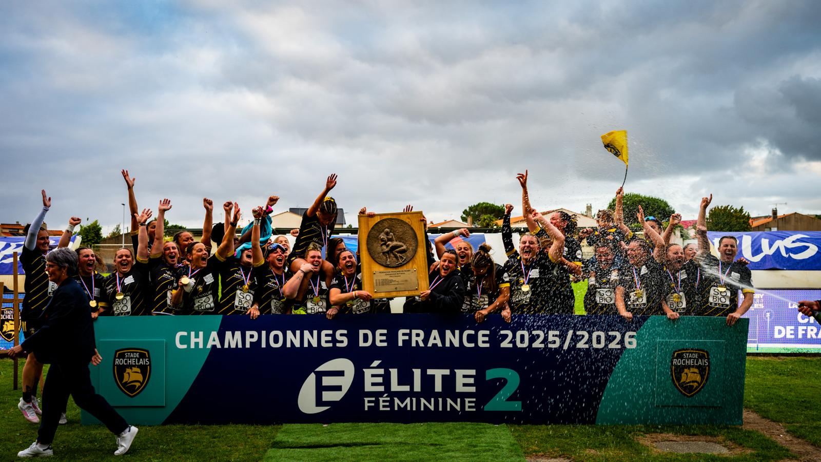 Illustration de la page Élite 2 féminine&nbsp;&nbsp;: le sacre (enfin) pour le Stade Rochelais