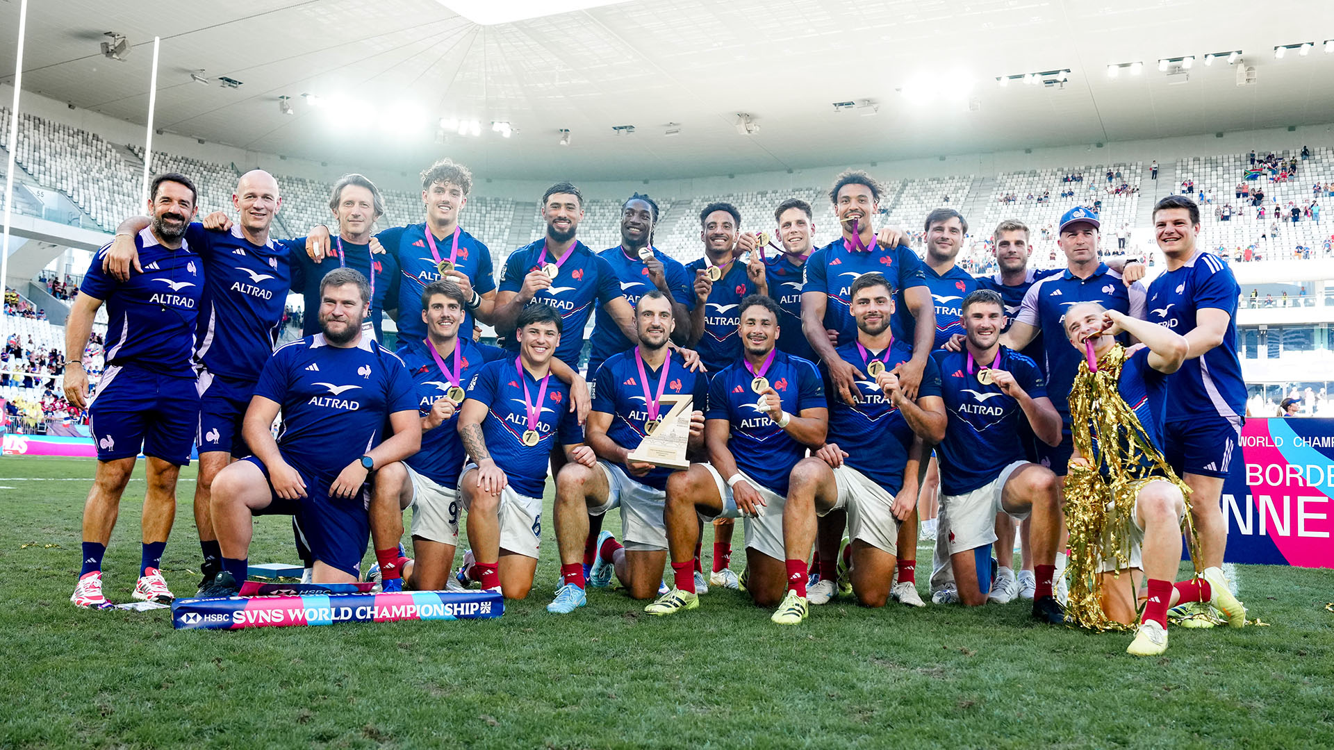 Illustration de la page France 7 masculin&nbsp;&nbsp;: Les coulisses du sacre du Bordeaux Sevens